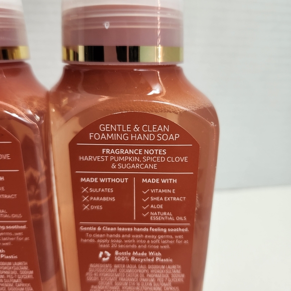 🆕️SWEET CINNAMON PUMPKIN Gentle Foaming Hand Soap x2 BBW NEW - Picture 2 of 3